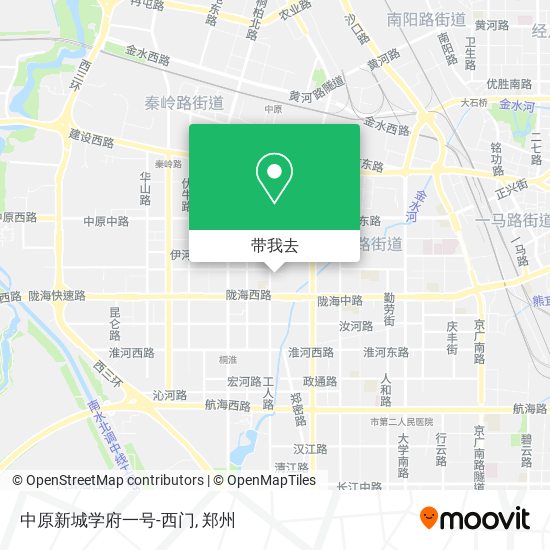 中原新城学府一号-西门地图