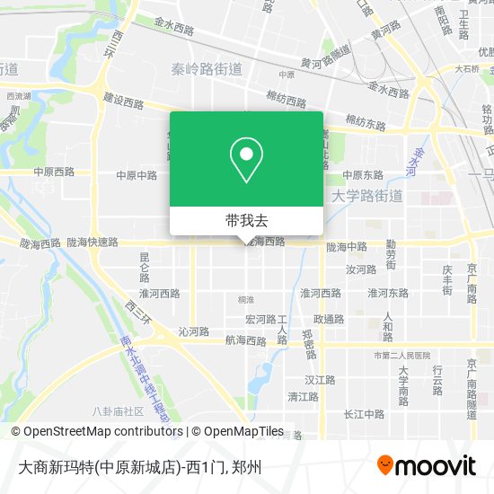 大商新玛特(中原新城店)-西1门地图