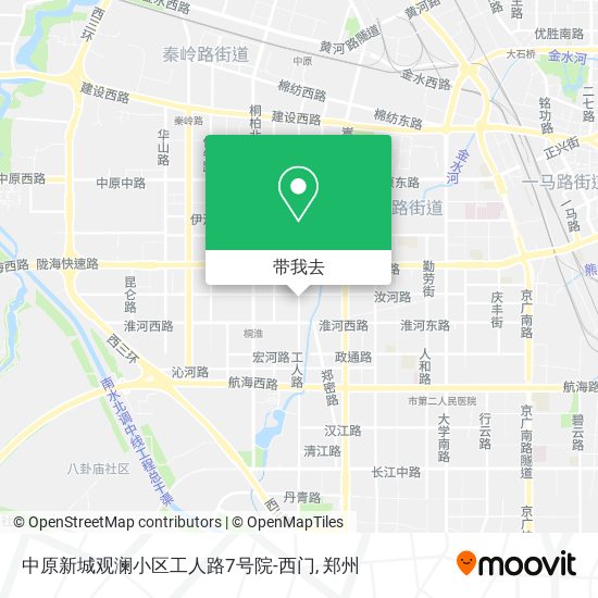 中原新城观澜小区工人路7号院-西门地图