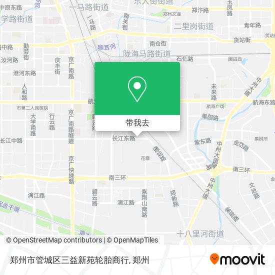 郑州市管城区三益新苑轮胎商行地图