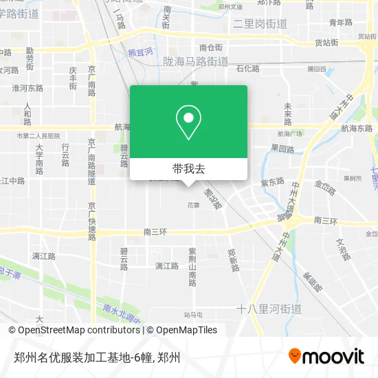 郑州名优服装加工基地-6幢地图
