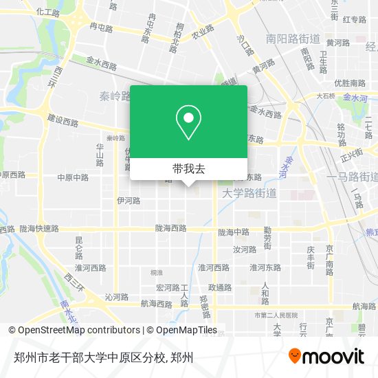郑州市老干部大学中原区分校地图