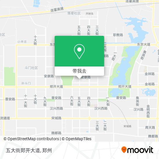 五大街郑开大道地图