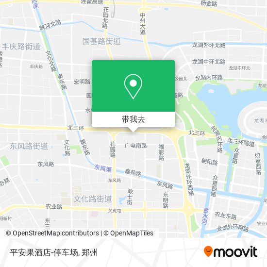 平安果酒店-停车场地图