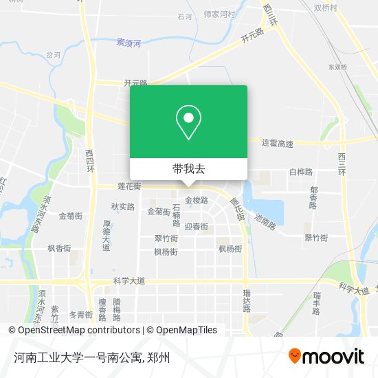 河南工业大学一号南公寓地图