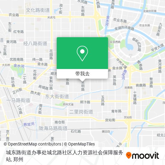 城东路街道办事处城北路社区人力资源社会保障服务站地图