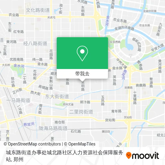 城东路街道办事处城北路社区人力资源社会保障服务站地图