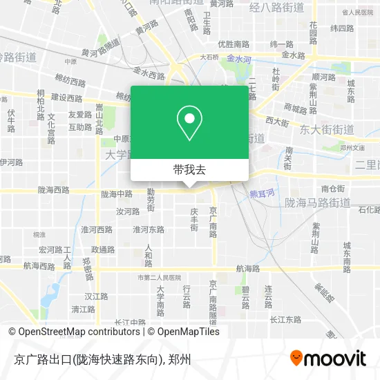 京广路出口(陇海快速路东向)地图