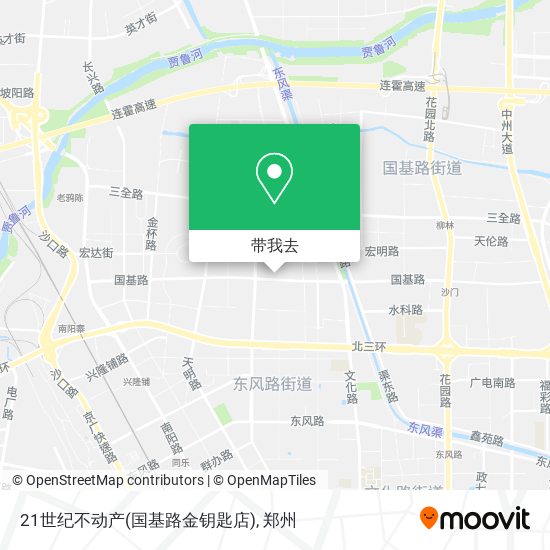 21世纪不动产(国基路金钥匙店)地图