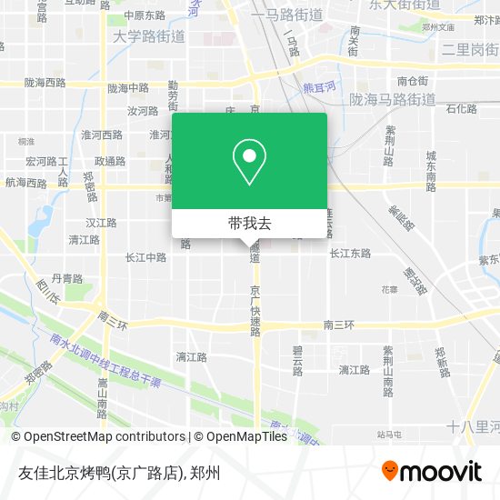 友佳北京烤鸭(京广路店)地图