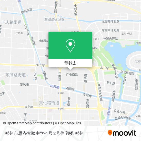 郑州市思齐实验中学-1号,2号住宅楼地图