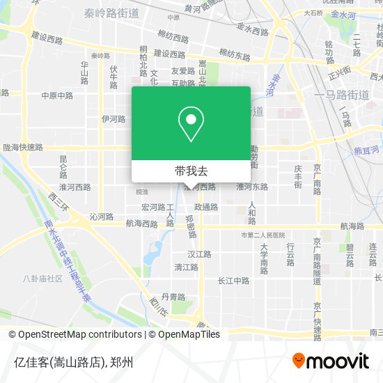 亿佳客(嵩山路店)地图