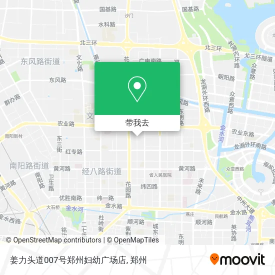 姜力头道007号郑州妇幼广场店地图