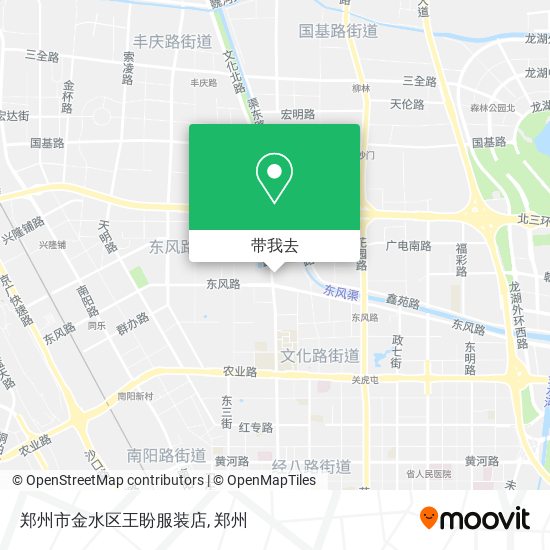 郑州市金水区王盼服装店地图