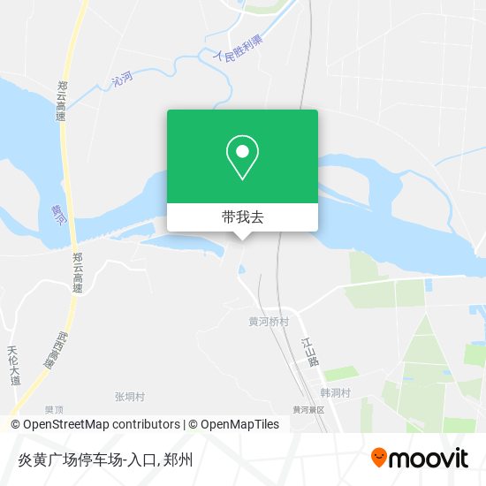 炎黄广场停车场-入口地图