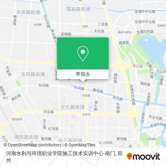 河南水利与环境职业学院施工技术实训中心-南门地图