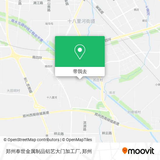 郑州奉世金属制品铝艺大门加工厂地图