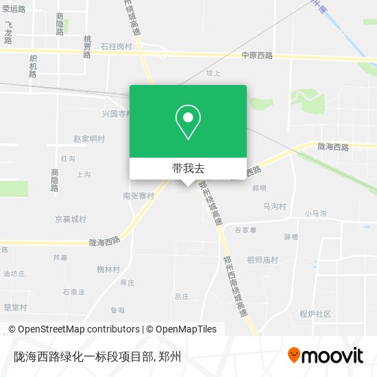 陇海西路绿化一标段项目部地图