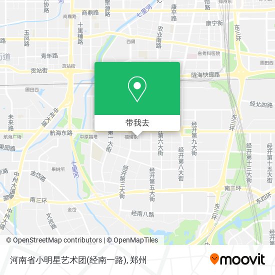 河南省小明星艺术团(经南一路)地图