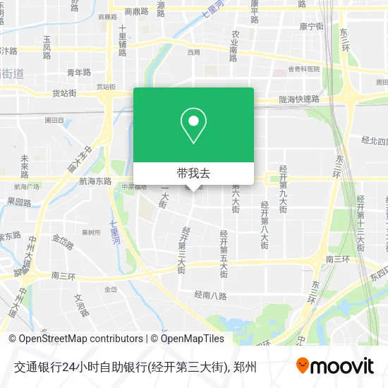 交通银行24小时自助银行(经开第三大街)地图