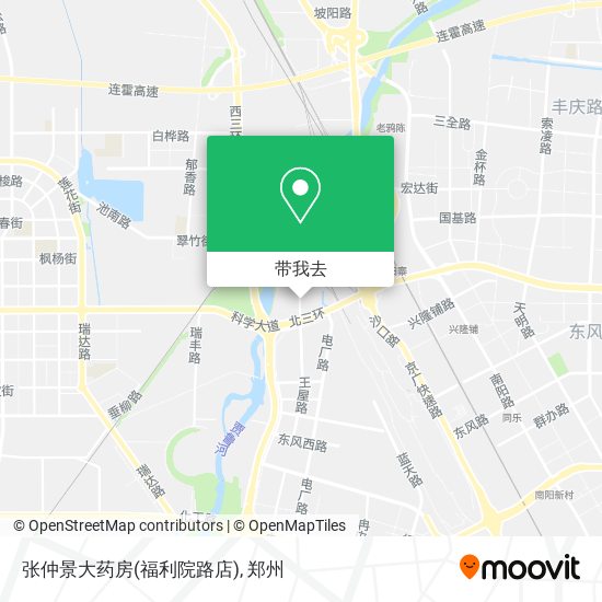 张仲景大药房(福利院路店)地图