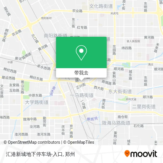 汇港新城地下停车场-入口地图