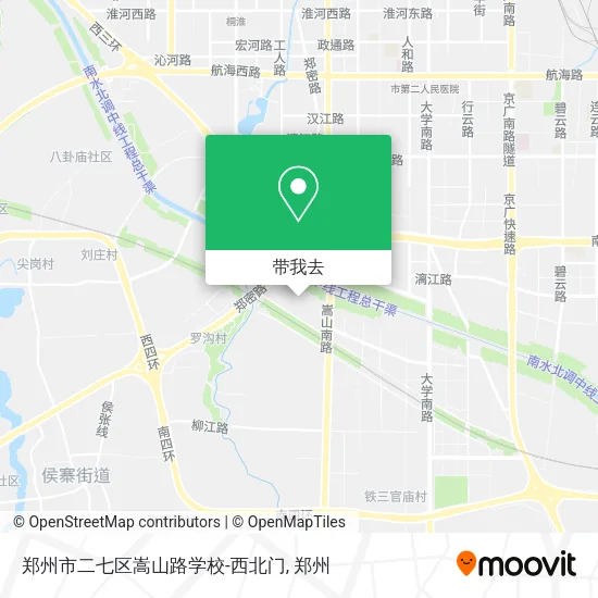 郑州市二七区嵩山路学校-西北门地图