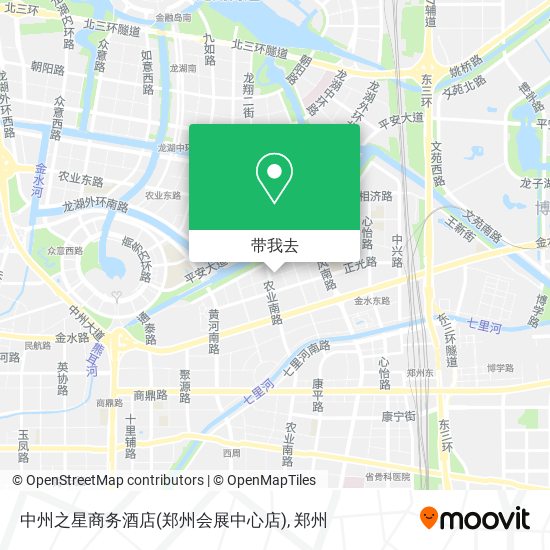 中州之星商务酒店(郑州会展中心店)地图
