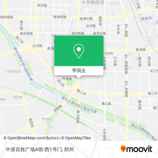 中原百姓广场A馆-西1号门地图