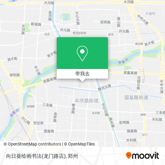 向日葵绘画书法(龙门路店)地图