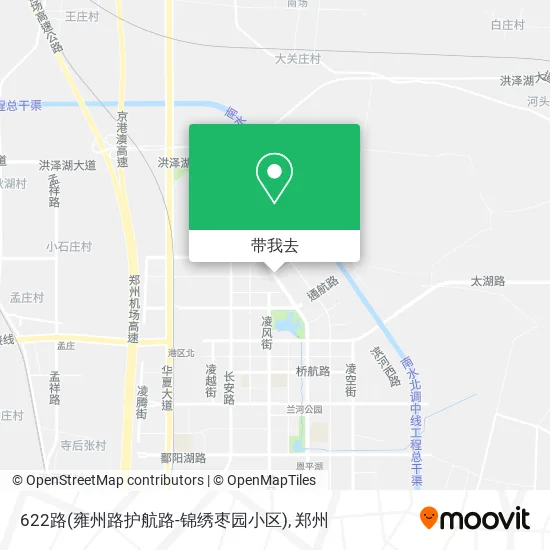 622路(雍州路护航路-锦绣枣园小区)地图