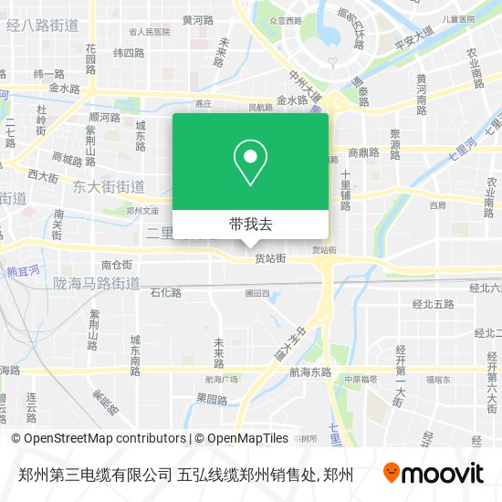 郑州第三电缆有限公司   五弘线缆郑州销售处地图