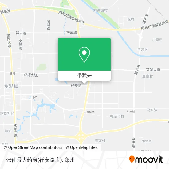 张仲景大药房(祥安路店)地图