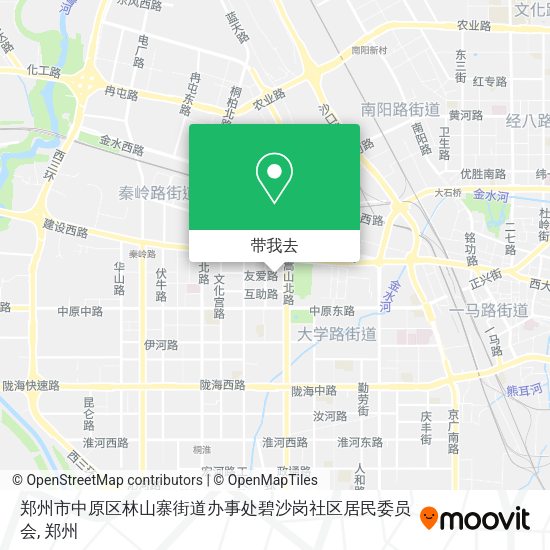 郑州市中原区林山寨街道办事处碧沙岗社区居民委员会地图