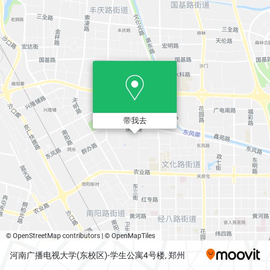 河南广播电视大学(东校区)-学生公寓4号楼地图