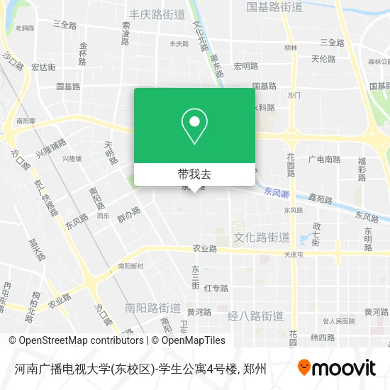 河南广播电视大学(东校区)-学生公寓4号楼地图
