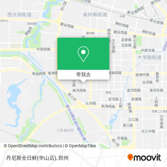 丹尼斯全日鲜(华山店)地图