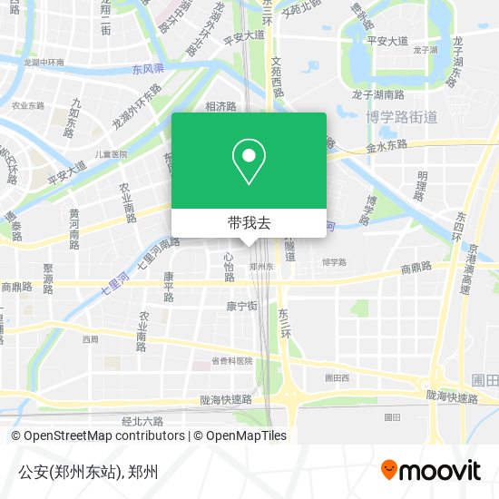 公安(郑州东站)地图