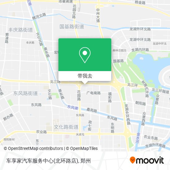 车享家汽车服务中心(北环路店)地图