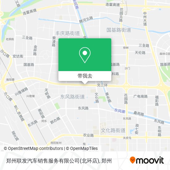 郑州联发汽车销售服务有限公司(北环店)地图