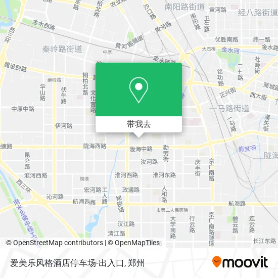 爱美乐风格酒店停车场-出入口地图