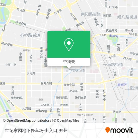 世纪家园地下停车场-出入口地图