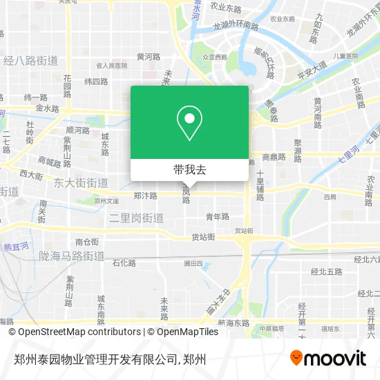 郑州泰园物业管理开发有限公司地图