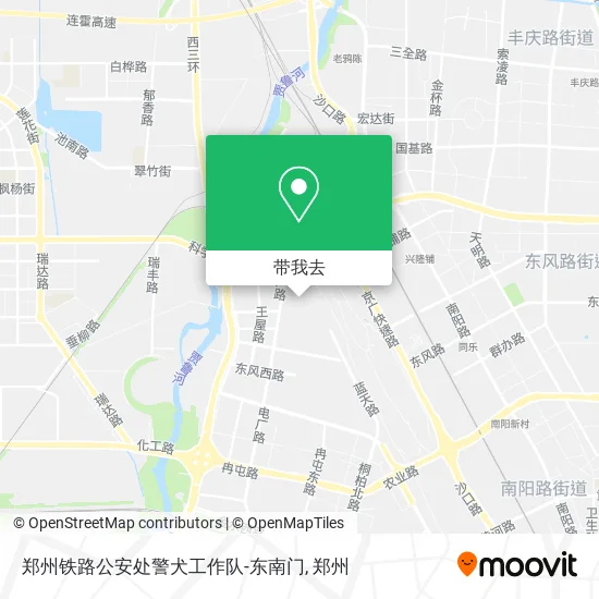郑州铁路公安处警犬工作队-东南门地图
