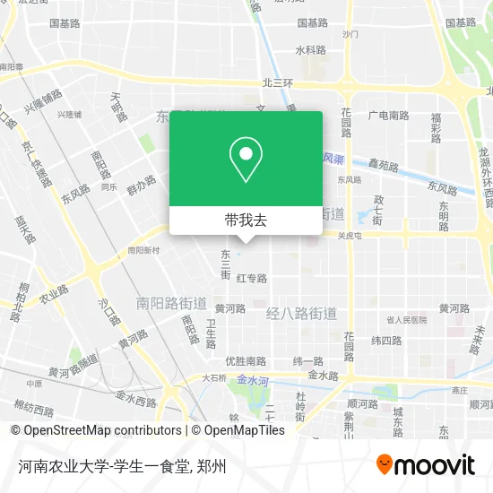 河南农业大学-学生一食堂地图