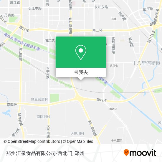 郑州汇泉食品有限公司-西北门地图