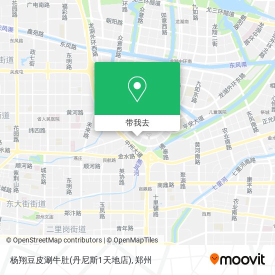 杨翔豆皮涮牛肚(丹尼斯1天地店)地图