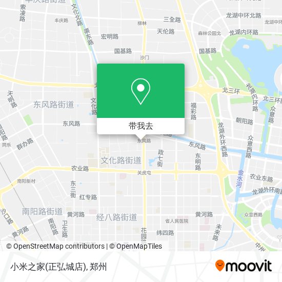小米之家(正弘城店)地图
