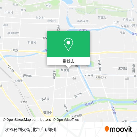 坎爷秘制火锅(北郡店)地图