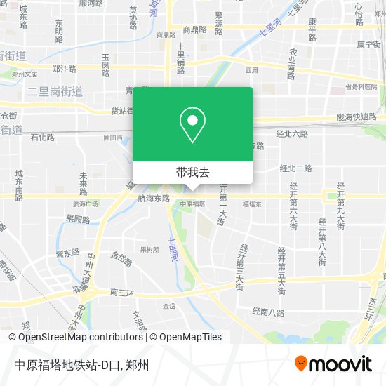 中原福塔地铁站-D口地图